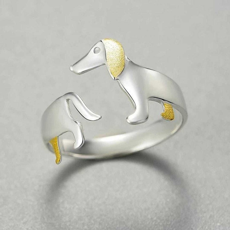 Bagues Paradise Jewels France | Bague R Glable Pour Chien En Argent 925