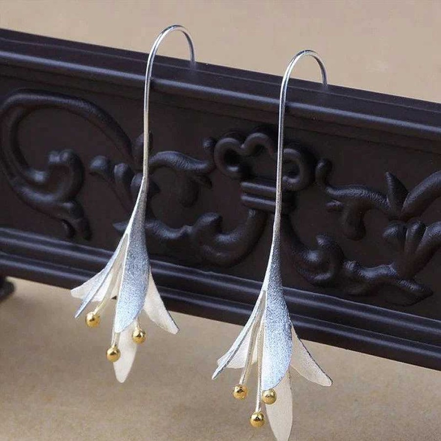 Boucles D'Oreilles Paradise Jewels France | Boucles D'Oreilles Longues Fleurs