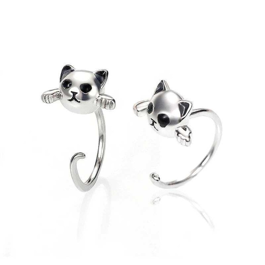 Boucles D'Oreilles Paradise Jewels France | Boucle D'Oreille Chaton En Argent 925