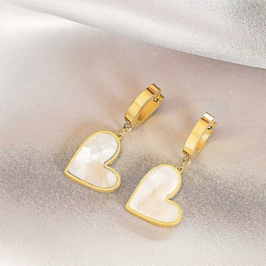 Boucles D'Oreilles Paradise Jewels France | Boucles D'Oreilles Majestic Heart En Or