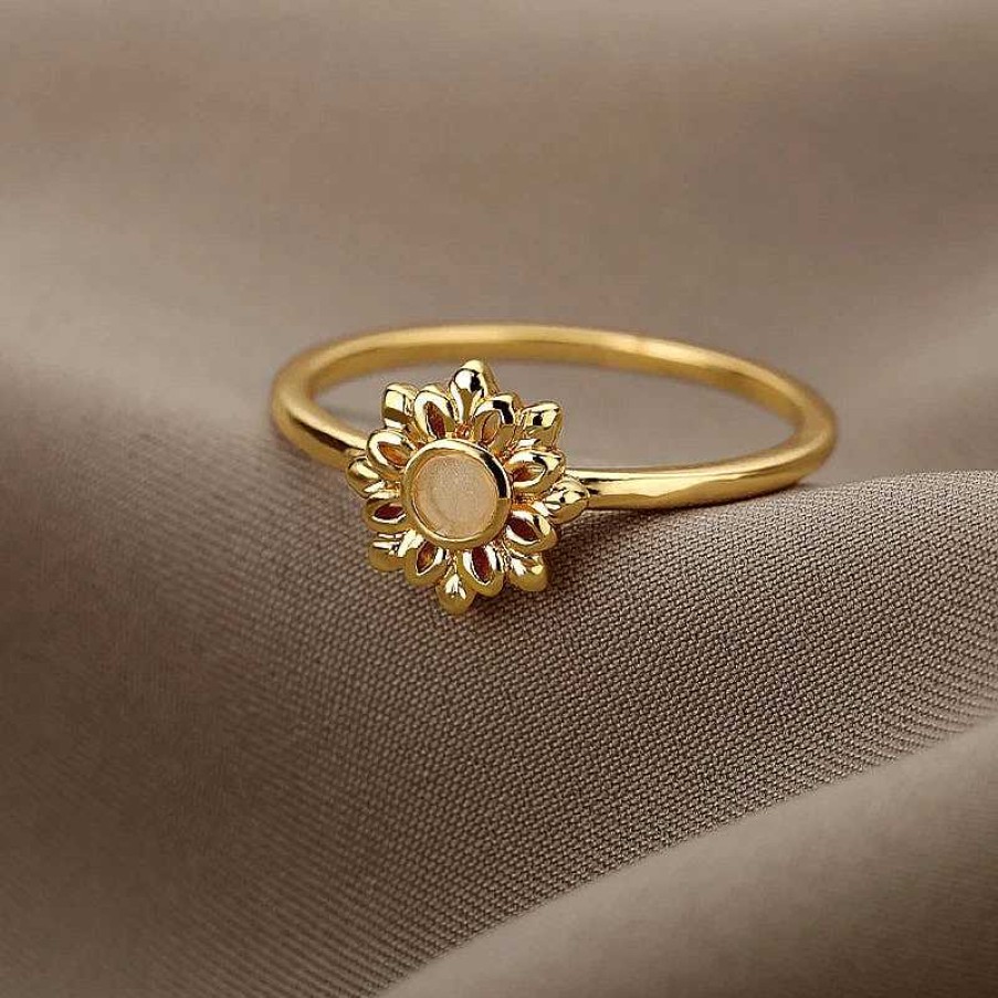 Bagues Paradise Jewels France | Bague En Tournesol Dor