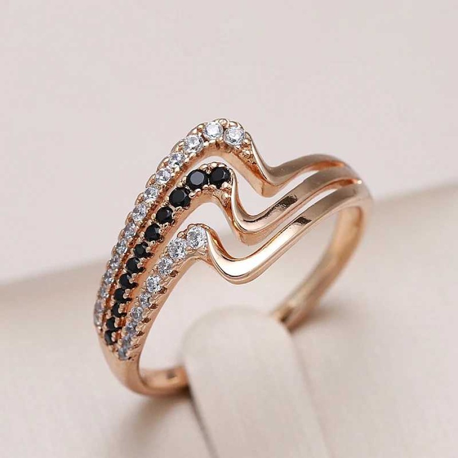 Bagues Paradise Jewels France | Bague L Gante En Zircone Wave