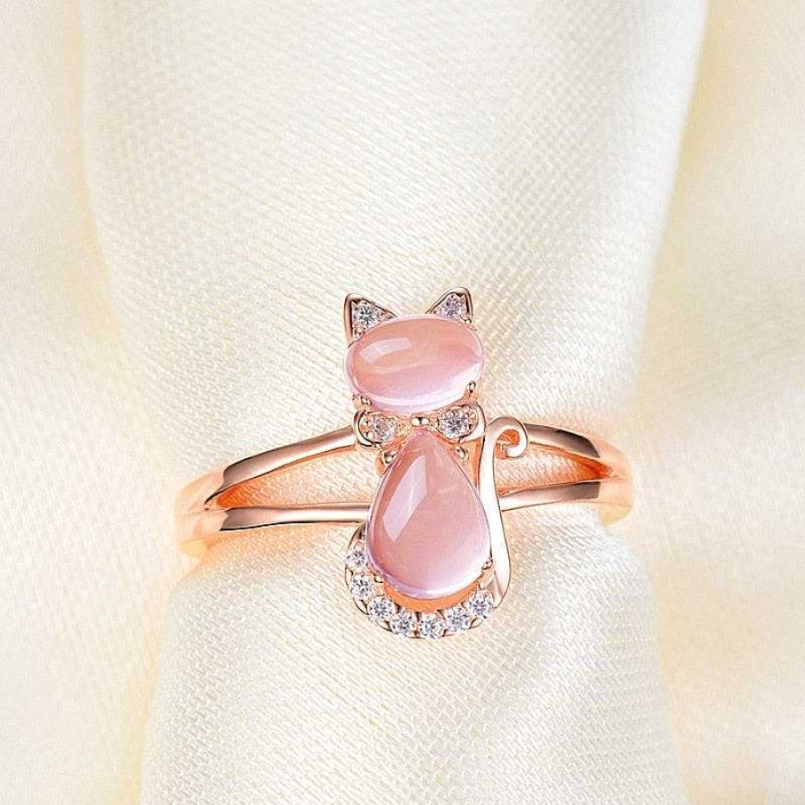 Bagues Paradise Jewels France | Bague Chat En Or Rose