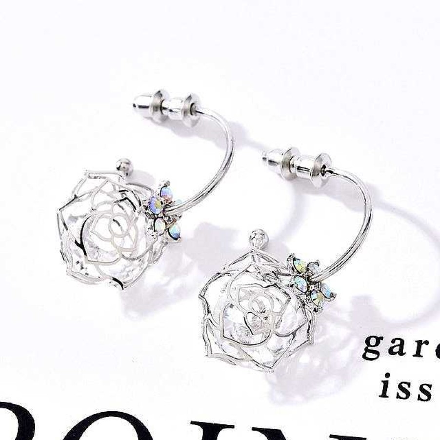 Boucles D'Oreilles Paradise Jewels France | Boucles D' Eilles Sph Riques Brillantes En Et