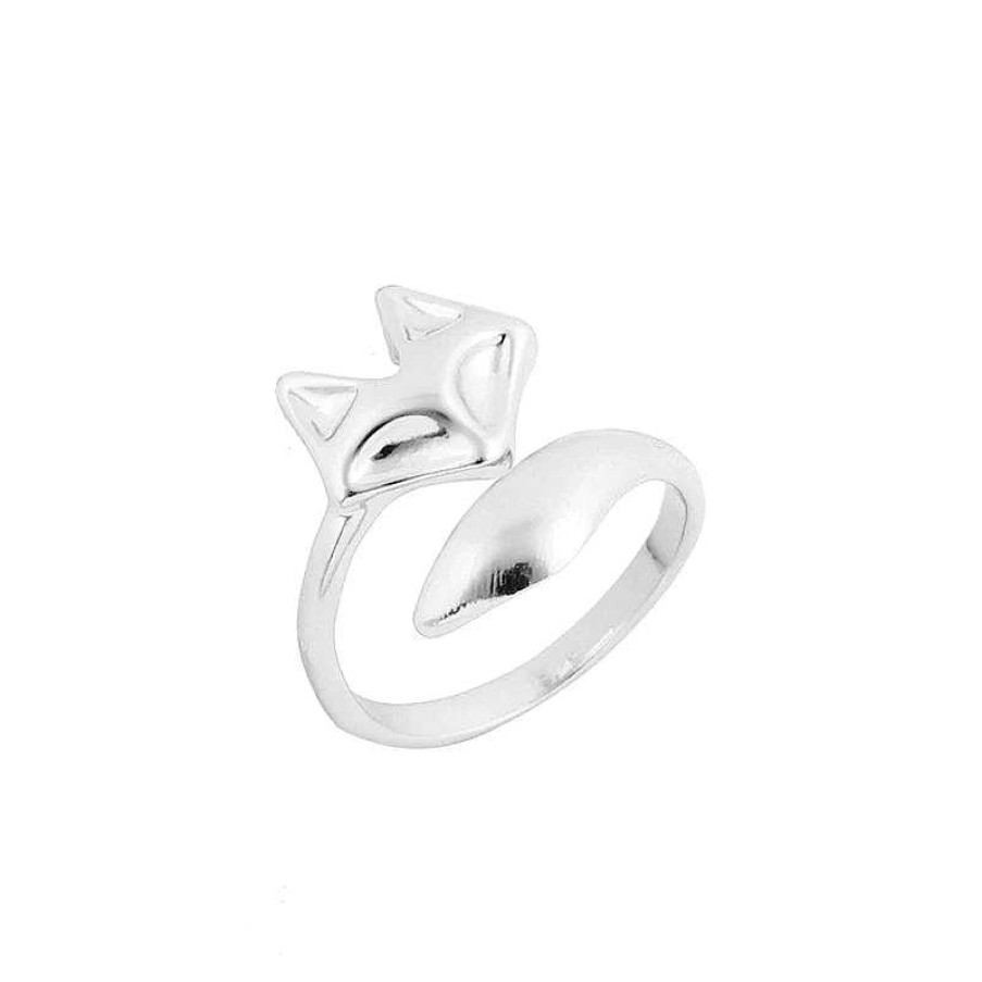 Bagues Paradise Jewels France | Bague De Renard Ajustable En Argent