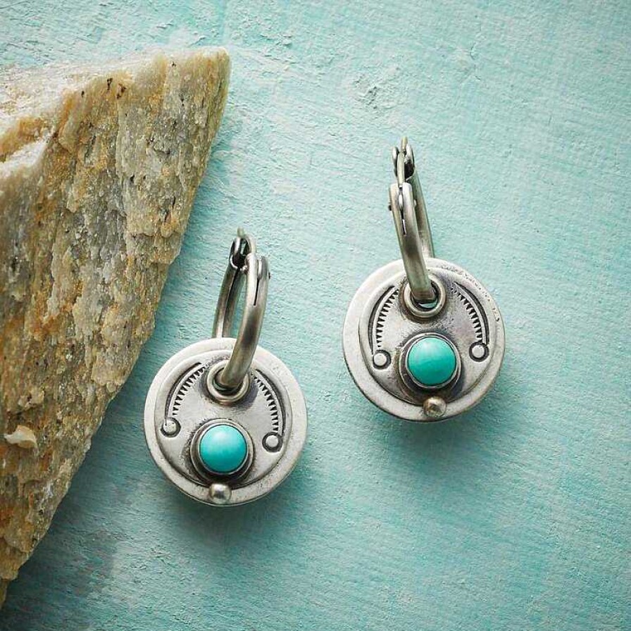 Boucles D'Oreilles Paradise Jewels France | Boucles D'Oreilles Boh Me Avec Pierres Turquoises En Argent