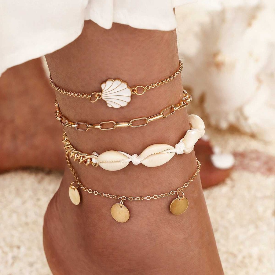 Bracelets Paradise Jewels France | Bracelet De Cheville Coquillage