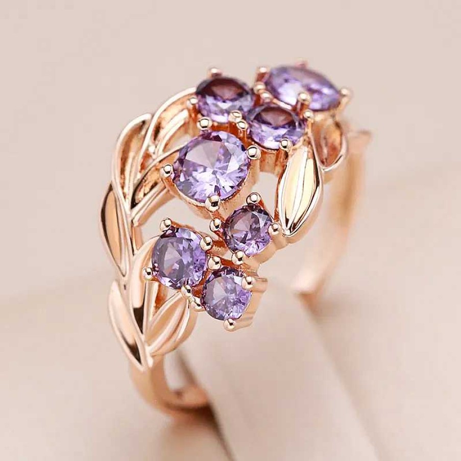 Bagues Paradise Jewels France | L Gante Bague Mauve En Or