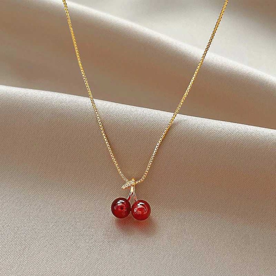 Colliers Paradise Jewels France | Collier Cerises En Or