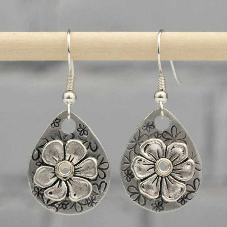 Boucles D'Oreilles Paradise Jewels France | Boucles D'Oreilles Argent Es Florales Boho