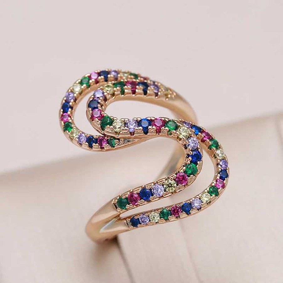 Bagues Paradise Jewels France | Bague L Gante En Zircone Color E