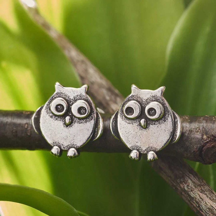 Boucles D'Oreilles Paradise Jewels France | Boucles D'Oreilles Hibou En Argent