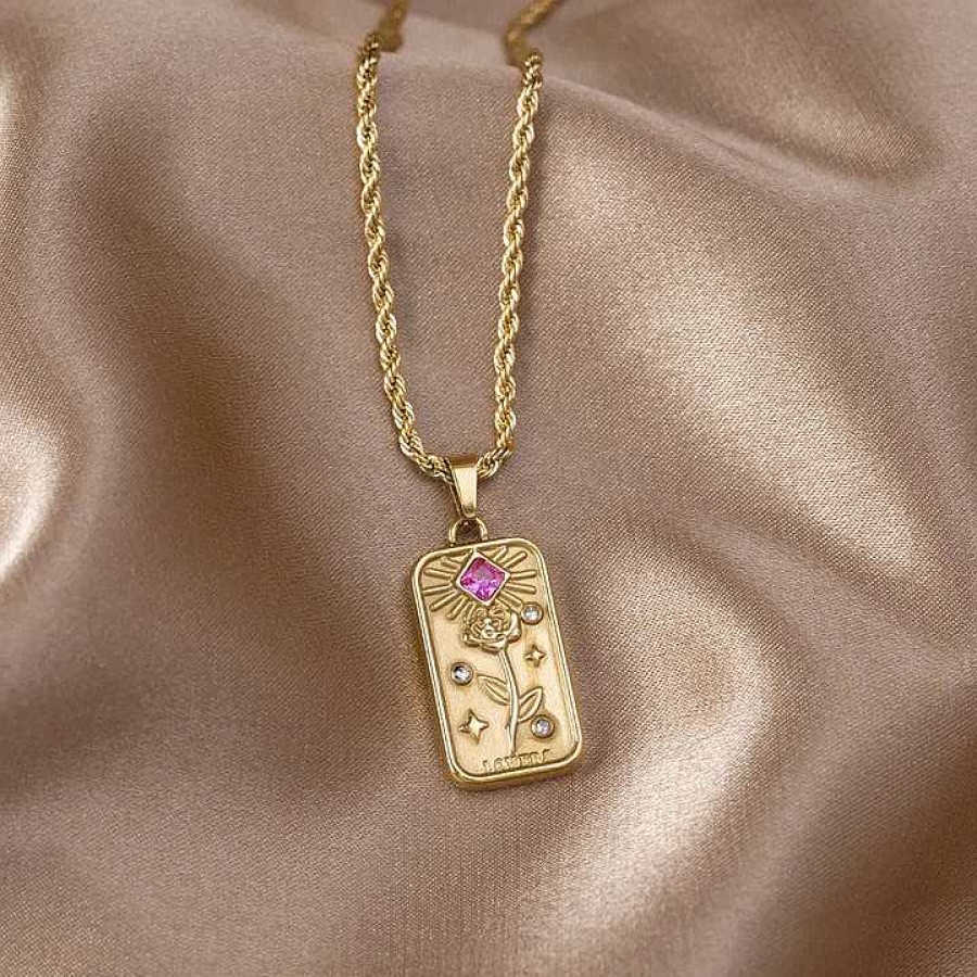 Colliers Paradise Jewels France | Collier Pendentif Tarot 'Lovers'