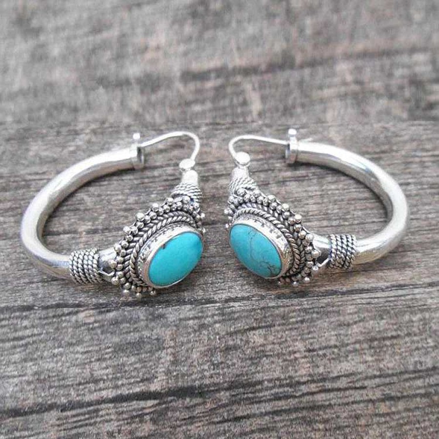 Boucles D'Oreilles Paradise Jewels France | Boucles D'Oreilles Turquoise Vintage