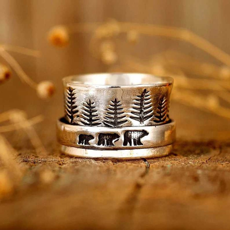 Bagues Paradise Jewels France | Bague Vintage Forest En Argent