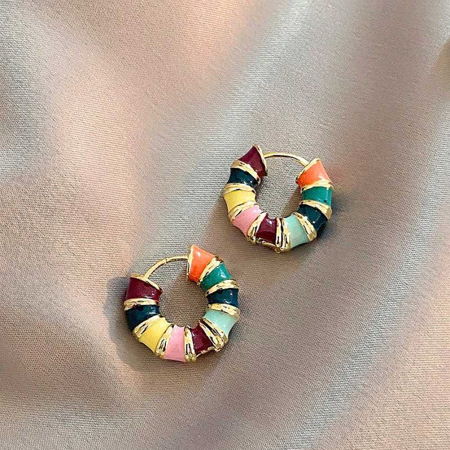 Boucles D'Oreilles Paradise Jewels France | Boucles D'Oreilles En Acrylique Multicolore