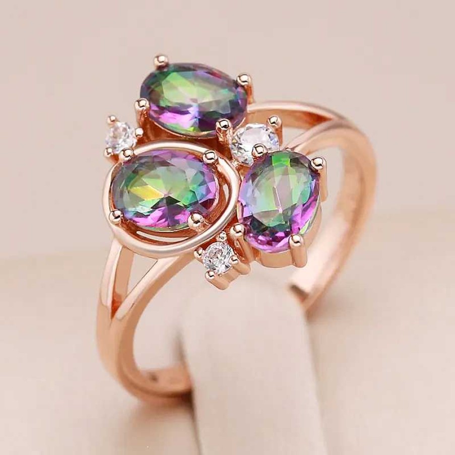 Bagues Paradise Jewels France | Bague L Gante En Cristaux Multicolores