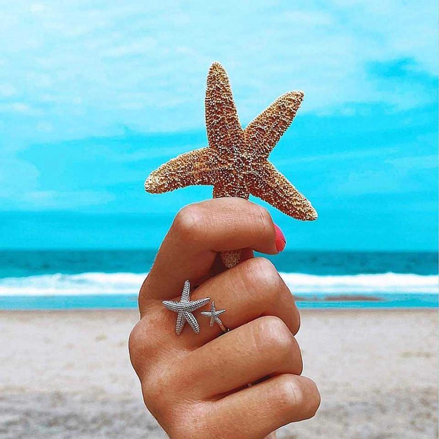 Bagues Paradise Jewels France | Bague Toile De Mer Ajustable En Et