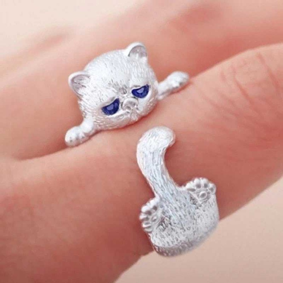 Bagues Paradise Jewels France | Bague Ajustable Chaton En Argent 925