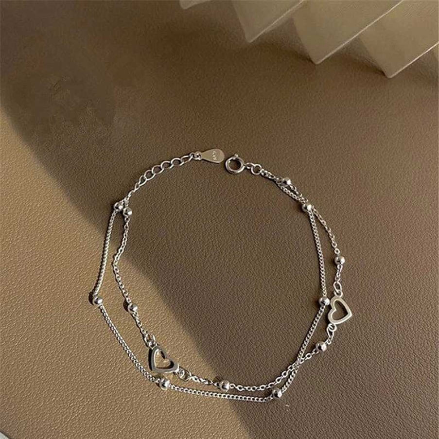 Bracelets Paradise Jewels France | Bracelet Ajustable De C Ur En Argent