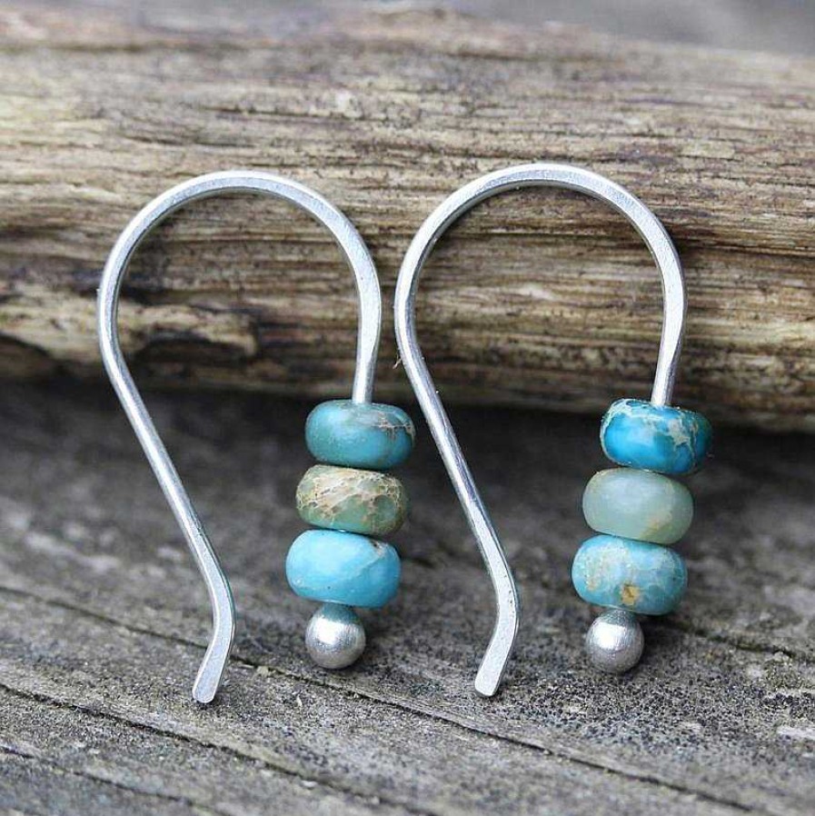 Boucles D'Oreilles Paradise Jewels France | Boucles D'Oreilles Perl Es En Turquoise