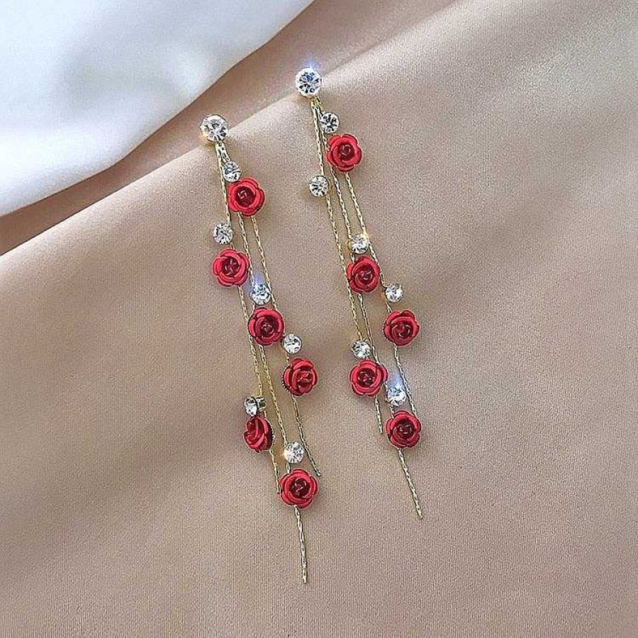 Boucles D'Oreilles Paradise Jewels France | Boucles D'Oreilles Cascade De Roses