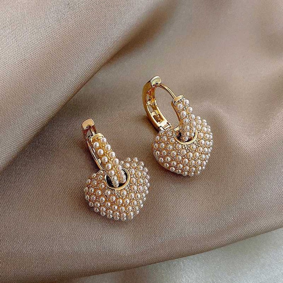 Boucles D'Oreilles Paradise Jewels France | Boucles D'Oreilles Perles D'Amour En Or