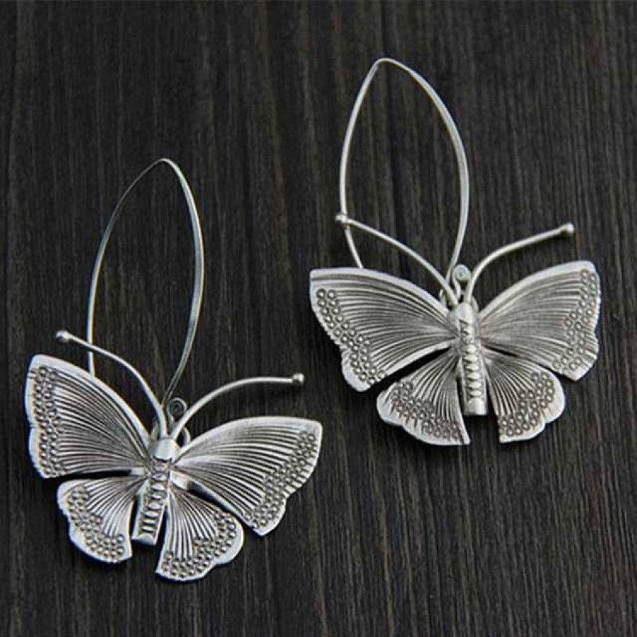 Boucles D'Oreilles Paradise Jewels France | Boucles D'Oreilles Papillon En Argent