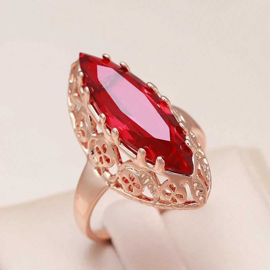 Bagues Paradise Jewels France | Bague Rouge L Gante En Or