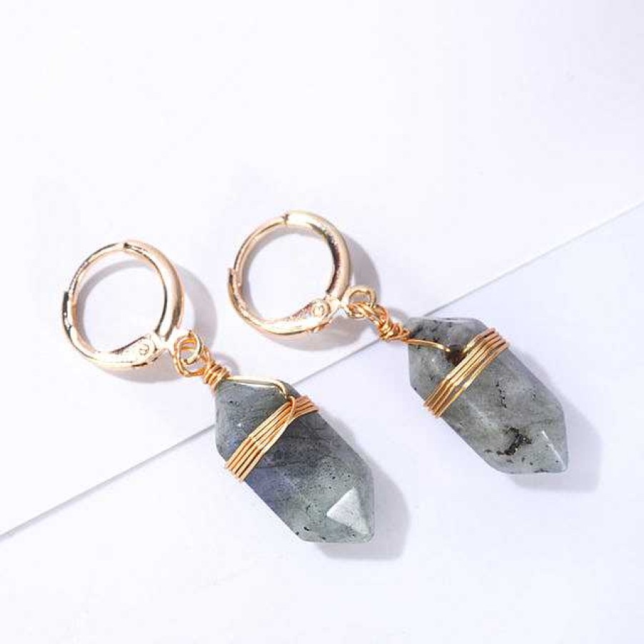 Boucles D'Oreilles Paradise Jewels France | Boucles D'Oreilles En Quartz En Or