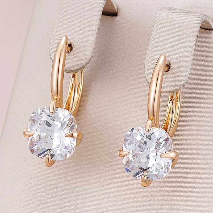 Boucles D'Oreilles Paradise Jewels France | Boucles D'Oreilles Pure Elegance Avec Zirconium En Or