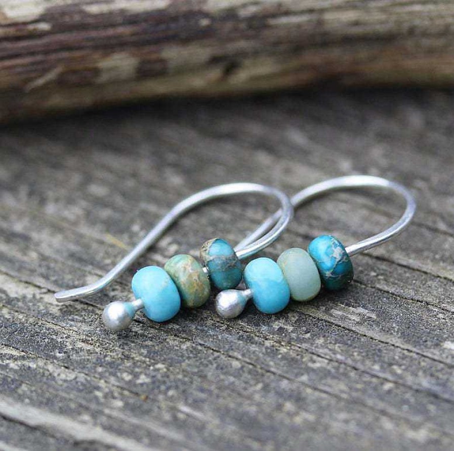 Boucles D'Oreilles Paradise Jewels France | Boucles D'Oreilles Perl Es En Turquoise