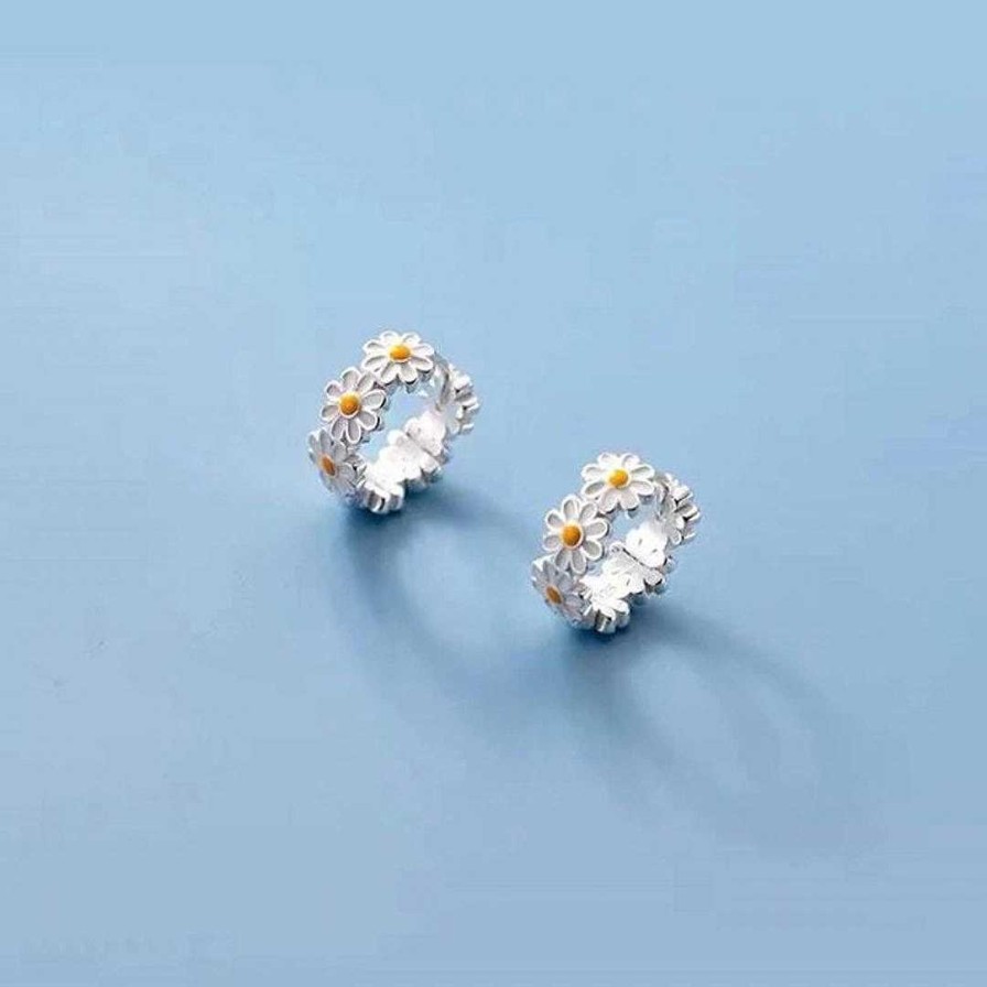 Boucles D'Oreilles Paradise Jewels France | Boucles D'Oreilles Marguerite Argent E