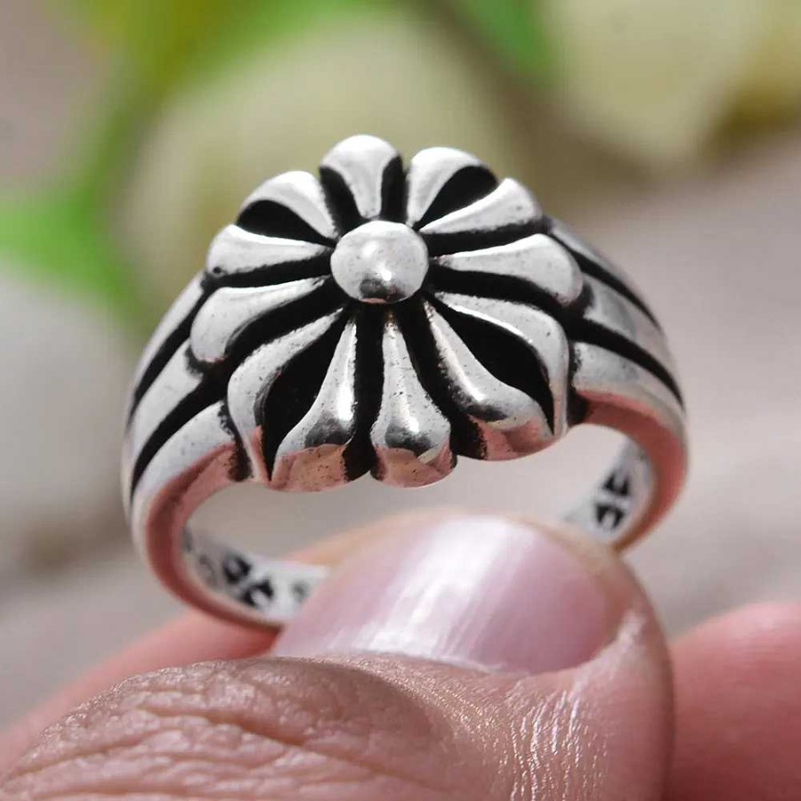 Bagues Paradise Jewels France | Bague Fleur Vintage En Argent