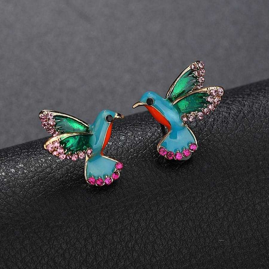 Boucles D'Oreilles Paradise Jewels France | Boucles D'Oreilles Colibri Cristal