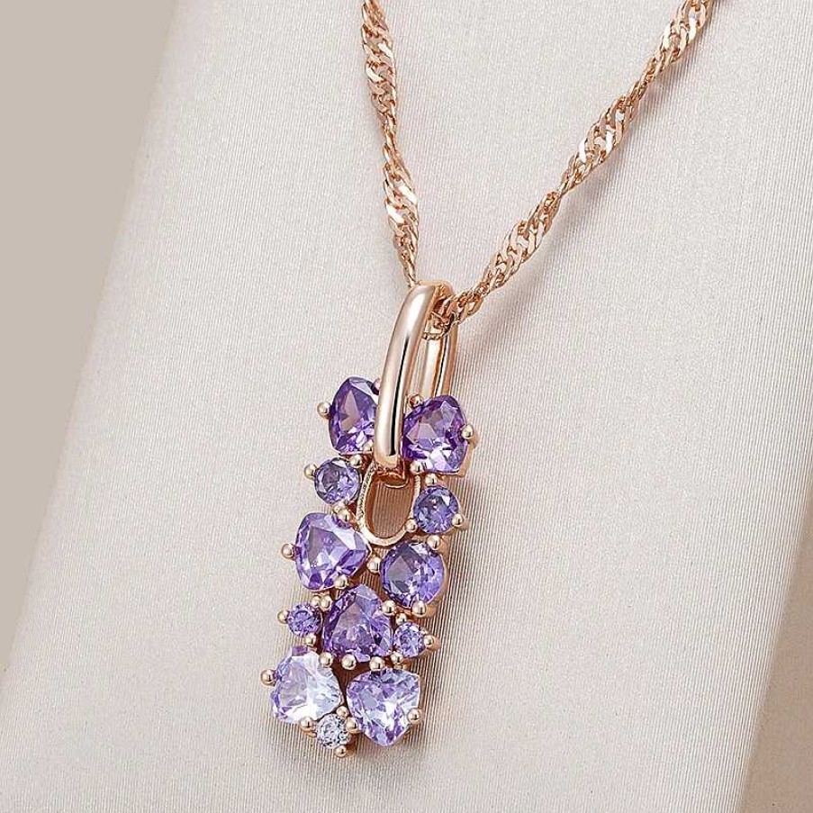 Colliers Paradise Jewels France | Collier Violet L Gant