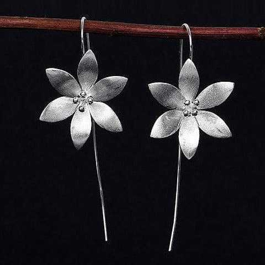 Boucles D'Oreilles Paradise Jewels France | Boucles D'Oreilles Fleurs En Argent