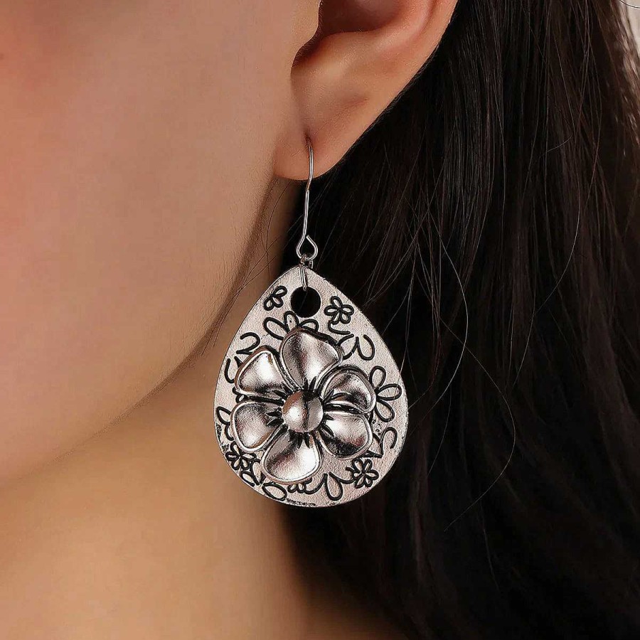 Boucles D'Oreilles Paradise Jewels France | Boucles D'Oreilles Argent Es Florales Boho