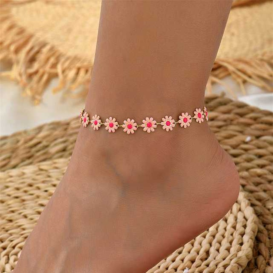 Bracelets Paradise Jewels France | Bracelet De Cheville Daisy En Or