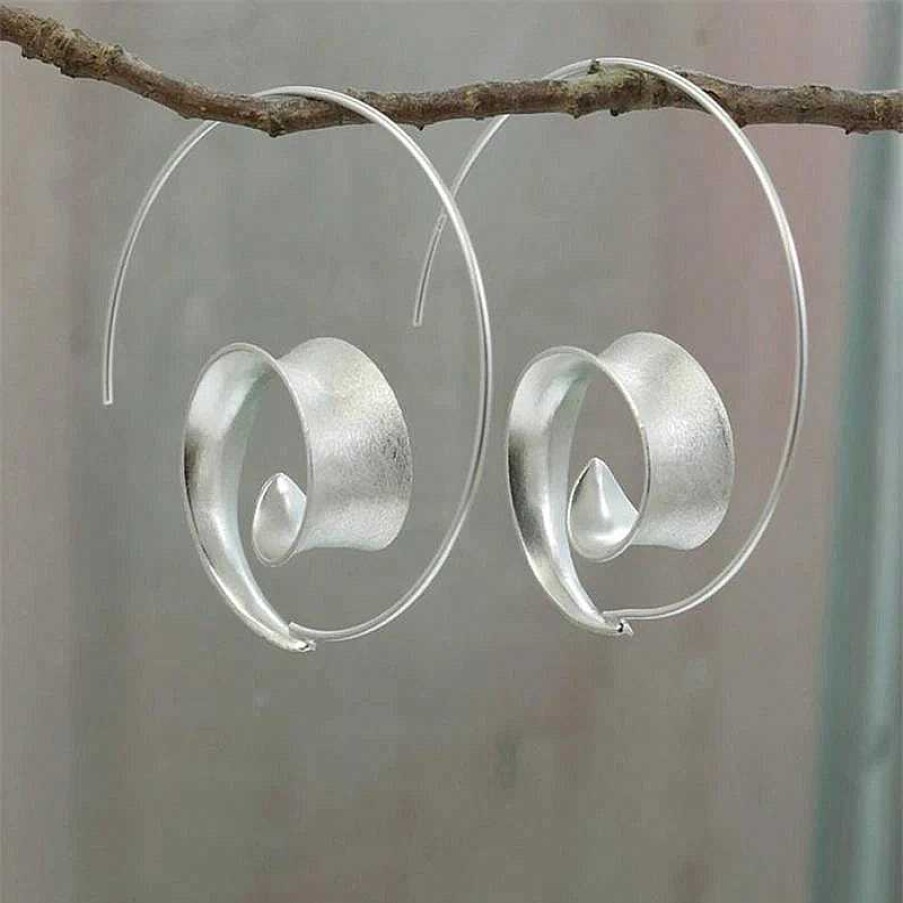 Boucles D'Oreilles Paradise Jewels France | Boucles D'Oreilles Spirale Argent Es