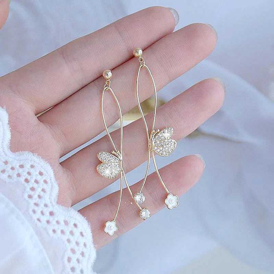 Boucles D'Oreilles Paradise Jewels France | Boucles D'Oreilles Papillon En Or