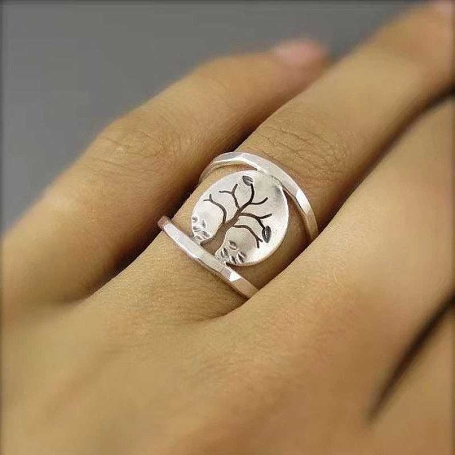 Bagues Paradise Jewels France | Bague De L'Arbre De Vie En Argent