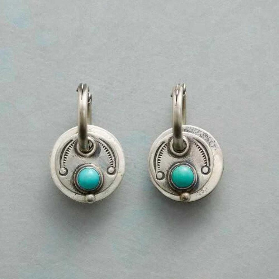 Boucles D'Oreilles Paradise Jewels France | Boucles D'Oreilles Boh Me Avec Pierres Turquoises En Argent