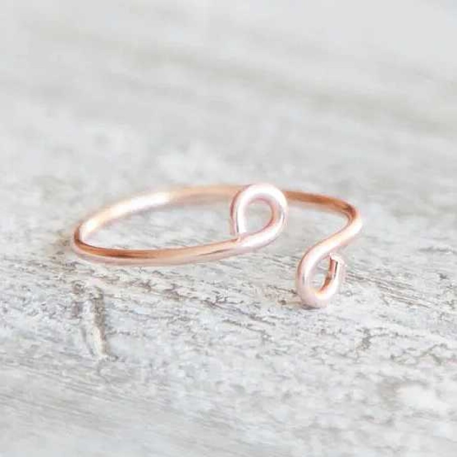 Bagues Paradise Jewels France | Bague Vintage En Or Rose En Spirale