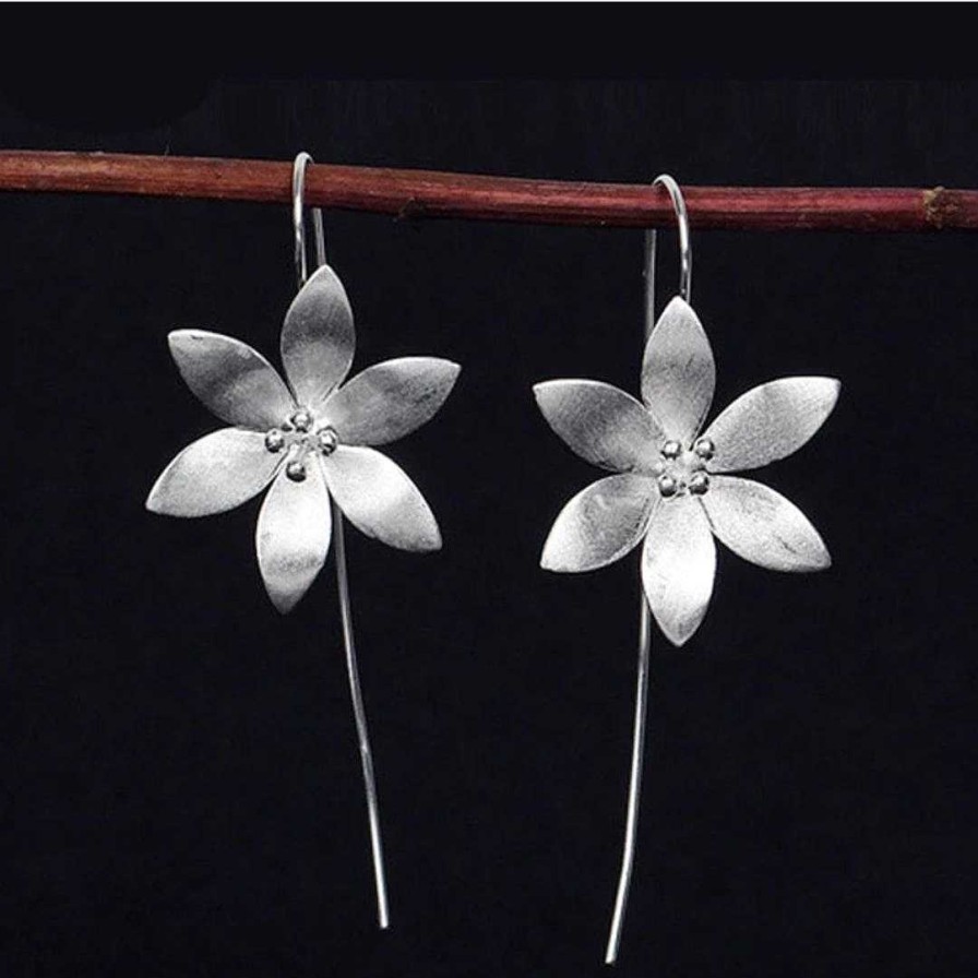 Boucles D'Oreilles Paradise Jewels France | Boucles D'Oreilles Floraux En Argent 925