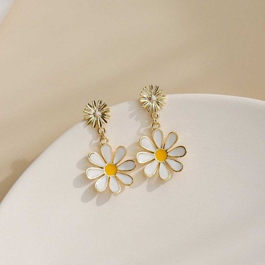 Boucles D'Oreilles Paradise Jewels France | Boucles D'Oreilles Daisy En Or