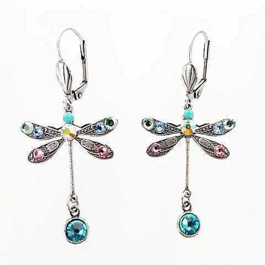 Boucles D'Oreilles Paradise Jewels France | Boucles D'Oreilles L Gantes En Forme De Libellule Sculpt E