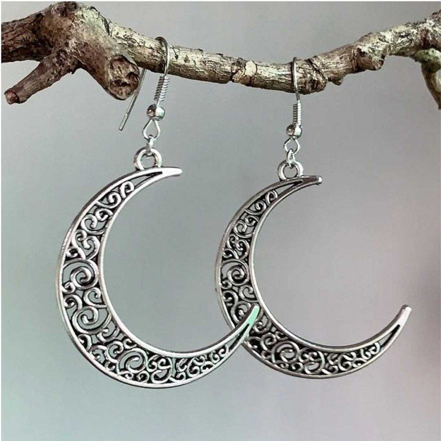 Boucles D'Oreilles Paradise Jewels France | Boucles D'Oreilles Demi-Lune En Argent